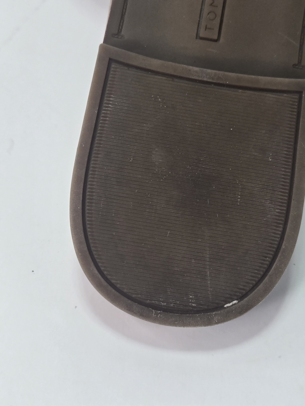 Tommy Hilfiger Terenz Navy Leather Slide Sandals Women's Size 9 - Picture 12 of 12